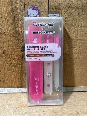 The Crème Shop - hello kitty - Pink Premium Glass Nail File Set